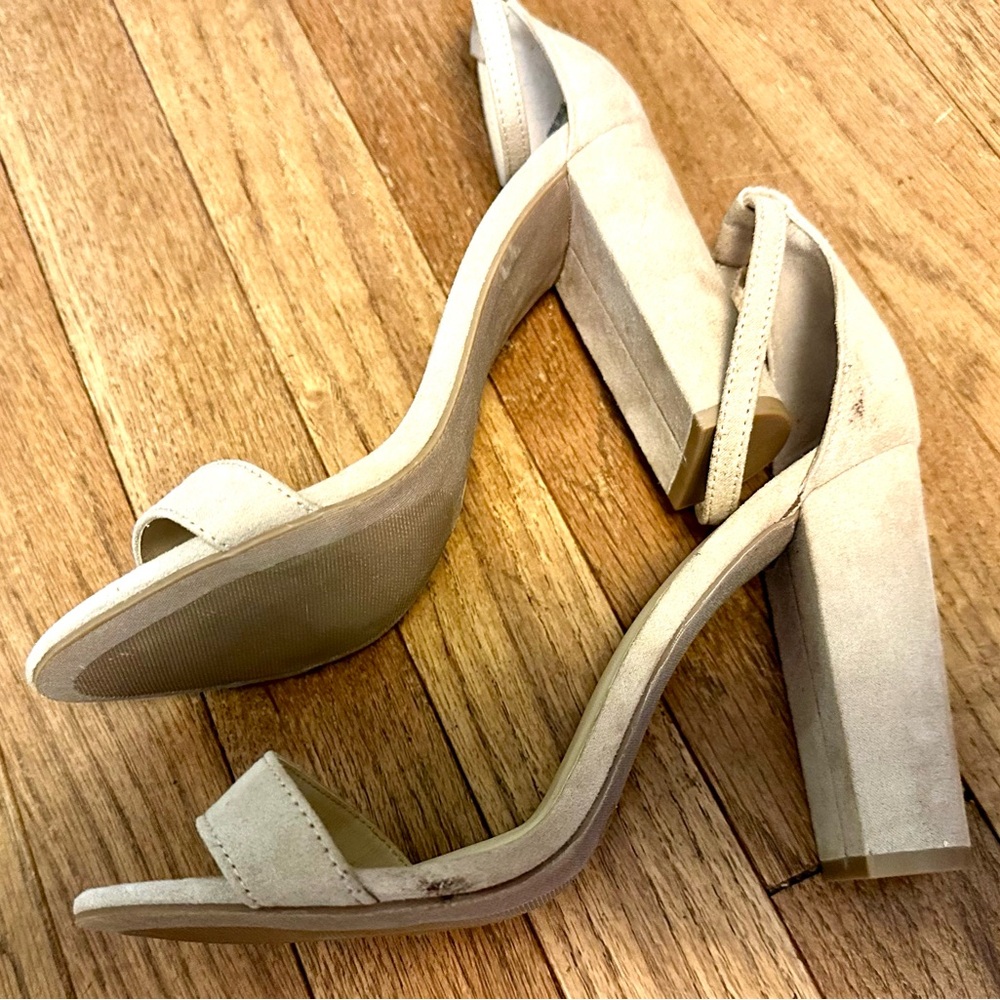 Lulu's Beige Block Heel Sandals - Picture 6 of 8